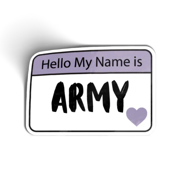 Adesivo My name is Army, Música