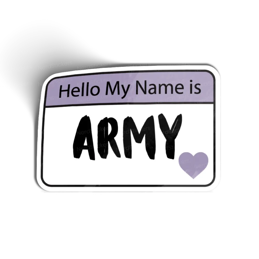 My name is Army sticker, Music