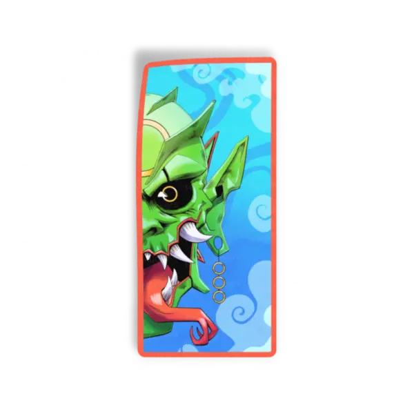 Adesivo Máscara Dragão Verde, Design