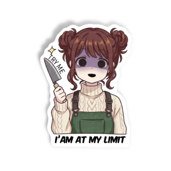 Adesivo Try me again, Anime e Mangá