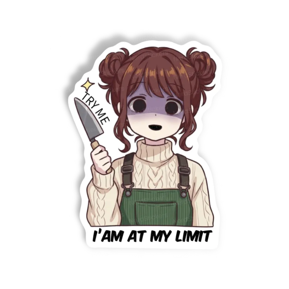 Adesivo Try me again, Anime e Mangá