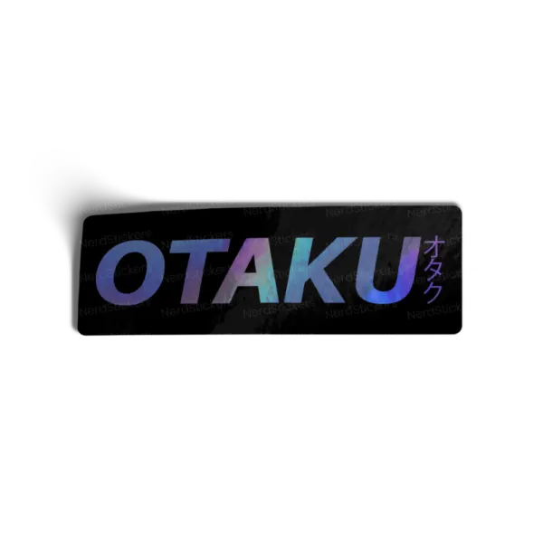 Adesivo Holográfico OTAKU, Anime e Mangá