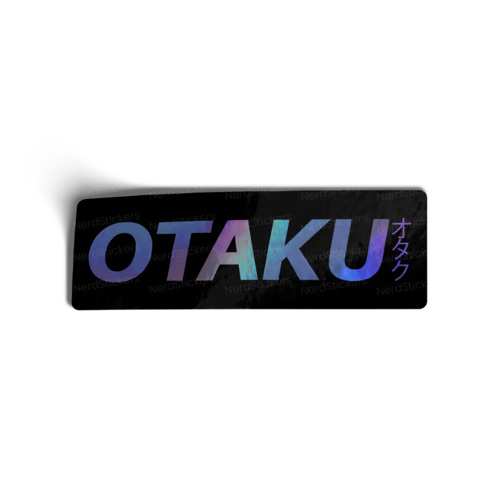 Adesivo Holográfico OTAKU, Anime e Mangá