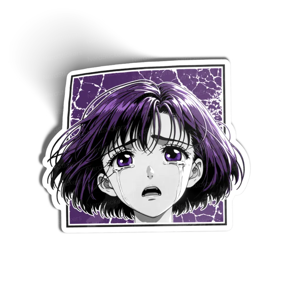 Purple Anime Girl sticker, Anime e Manga