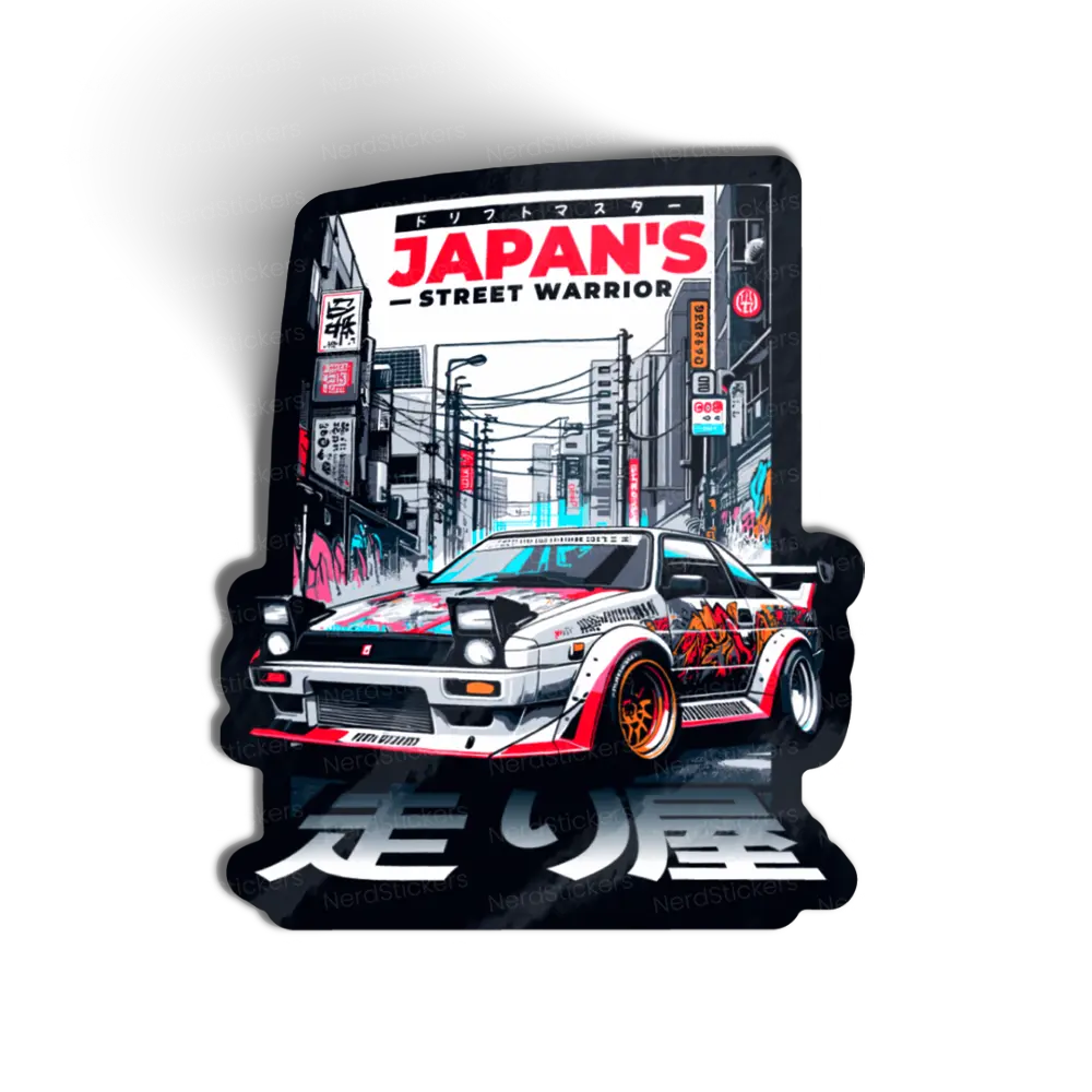 Adesivo Japans Street Warrior, Carros e Motos