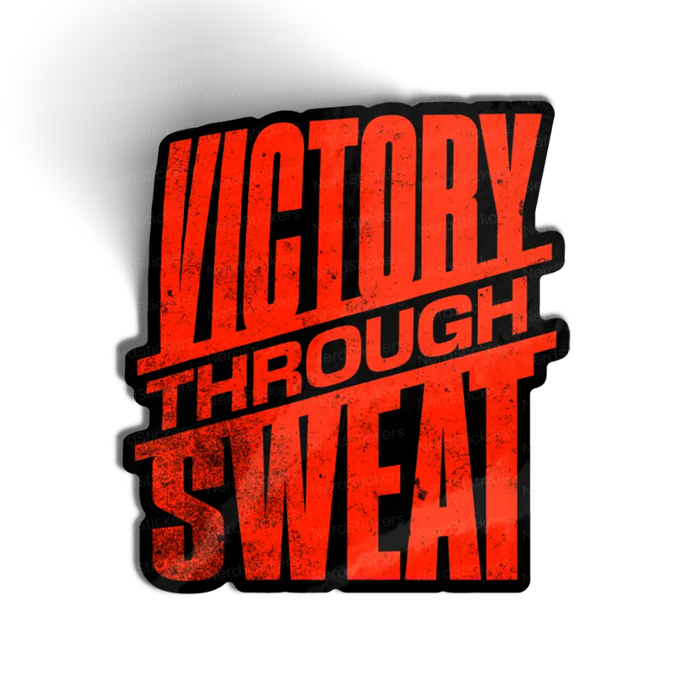 Adesivo Victory Through Sweat, Esportes