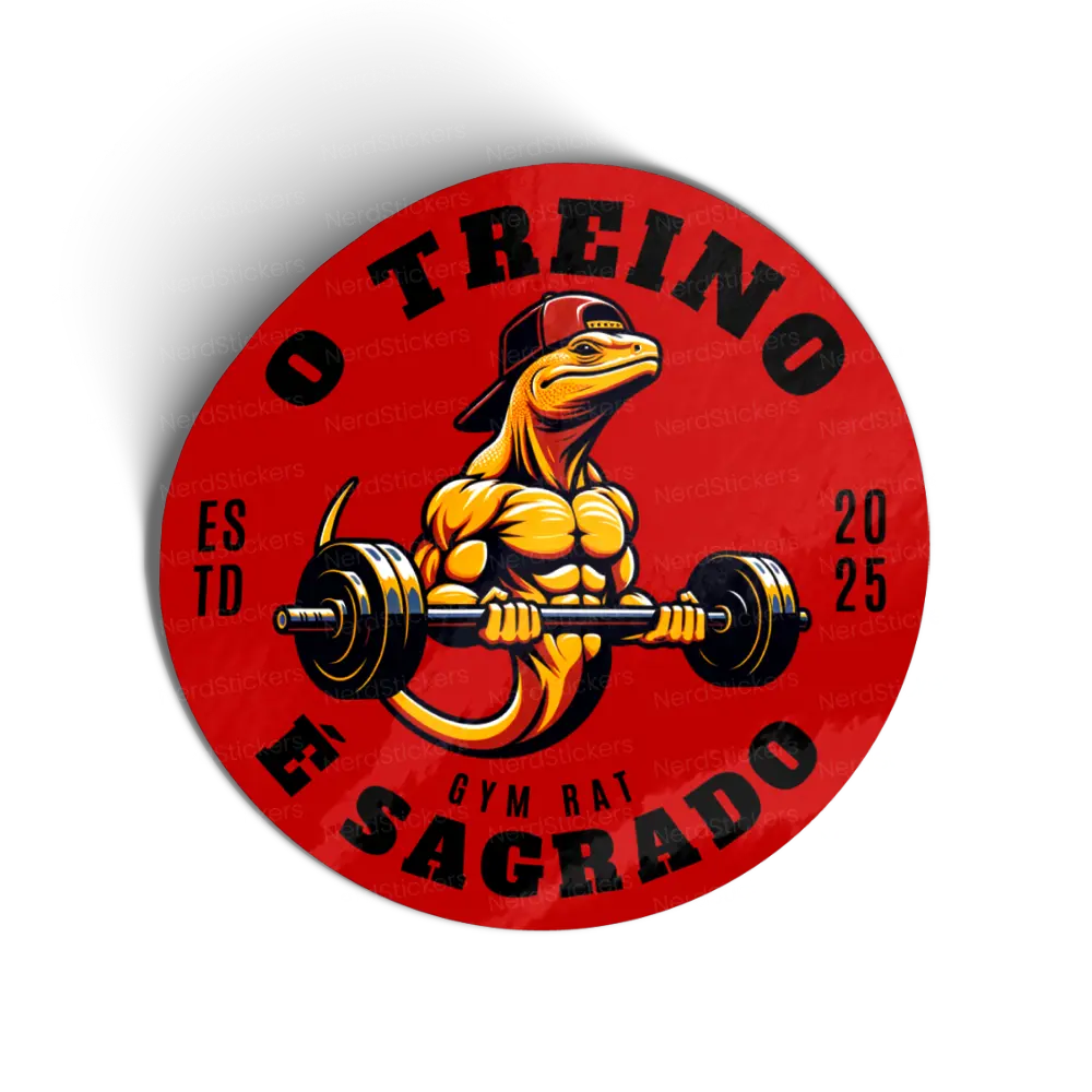 Adesivo O Treino é Sagrado, Esportes