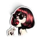 Retrô Chic: Bob, Óculos e Pirulito