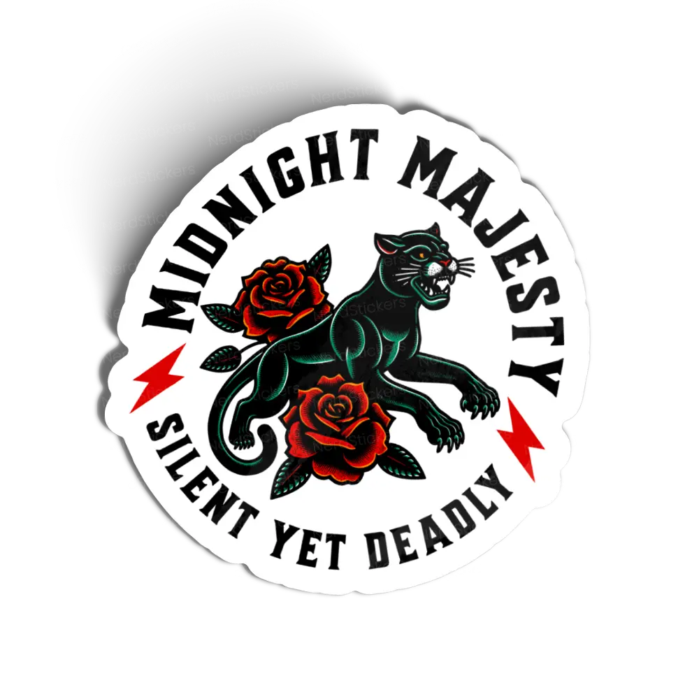 Adesivo Midnight Majesty Silent Yet Deadly, Animais
