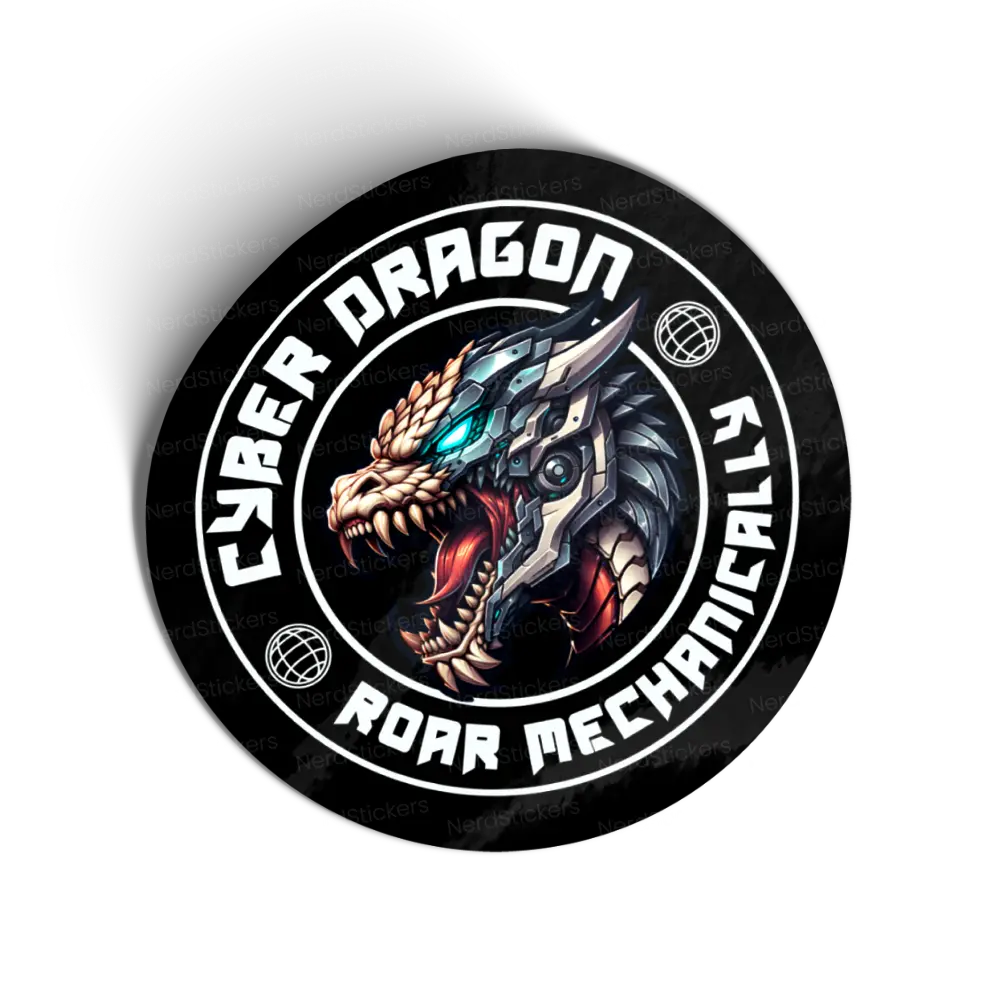 Adesivo Cyber Dragon Roar Mechanically, Programação