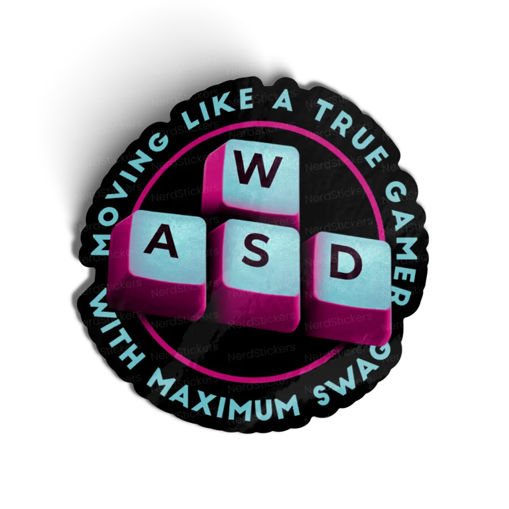 Adesivo Moving Like a True Gamer, Games