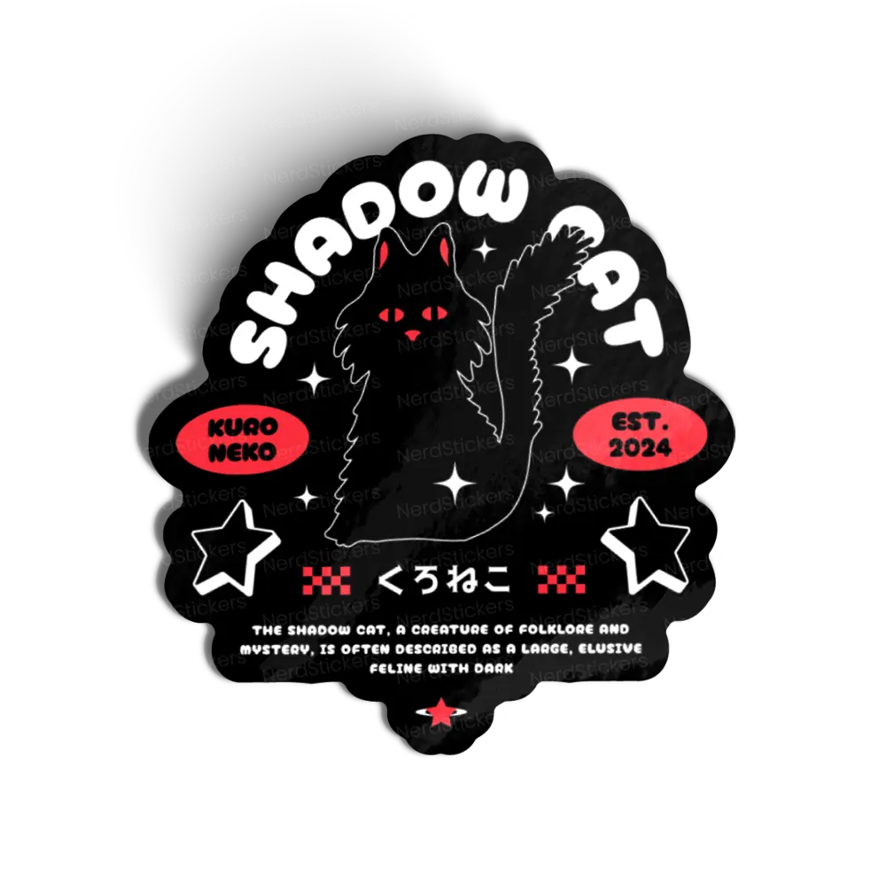 Adesivo Shadow Cat Kuro Neko, Animais