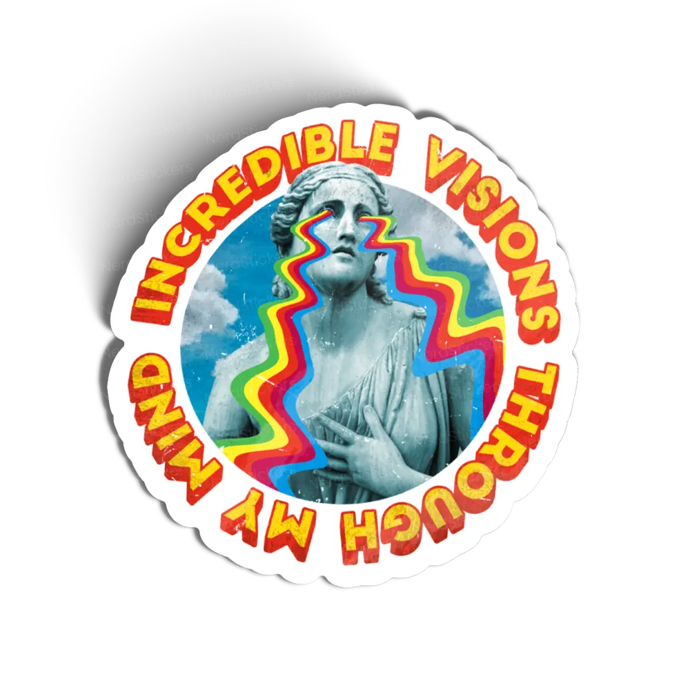 Incredible Visions Through My Mind sticker, Memes e Humor