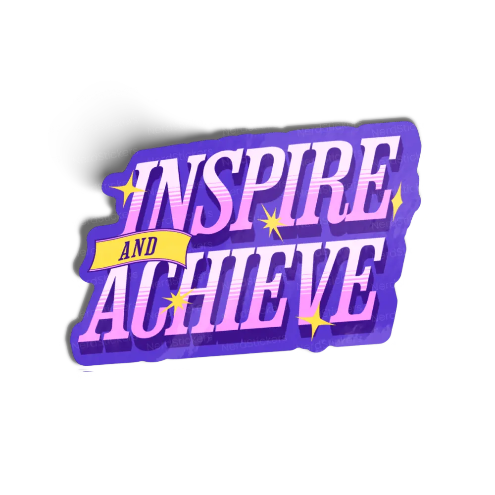 Adesivo Inspire and Achieve, Frases