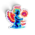 Anjo Psicodélico Neon Celestial