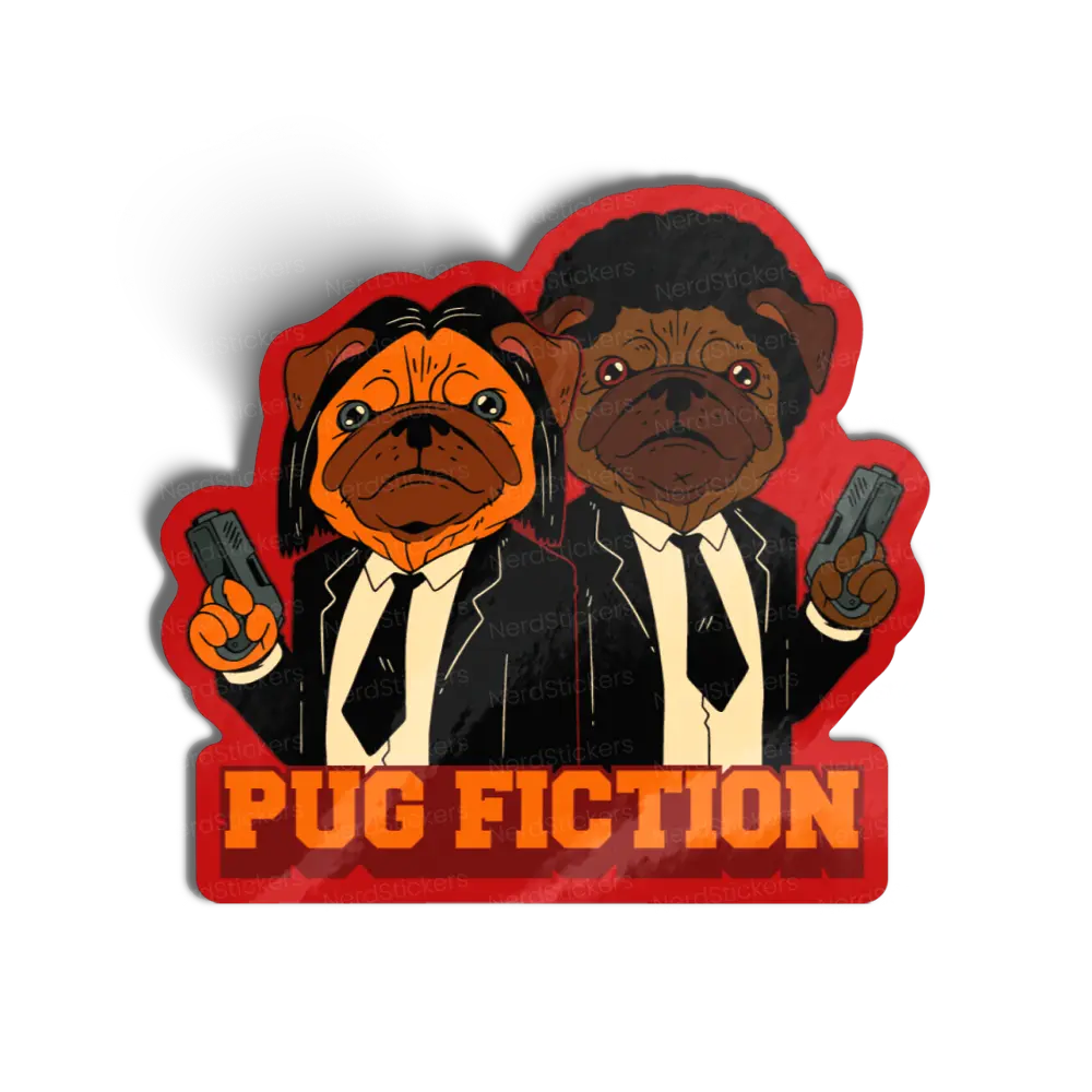 Adesivo Pug Fiction, Animais