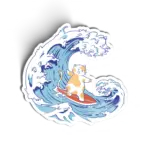 Gato Surfista na Grande Onda