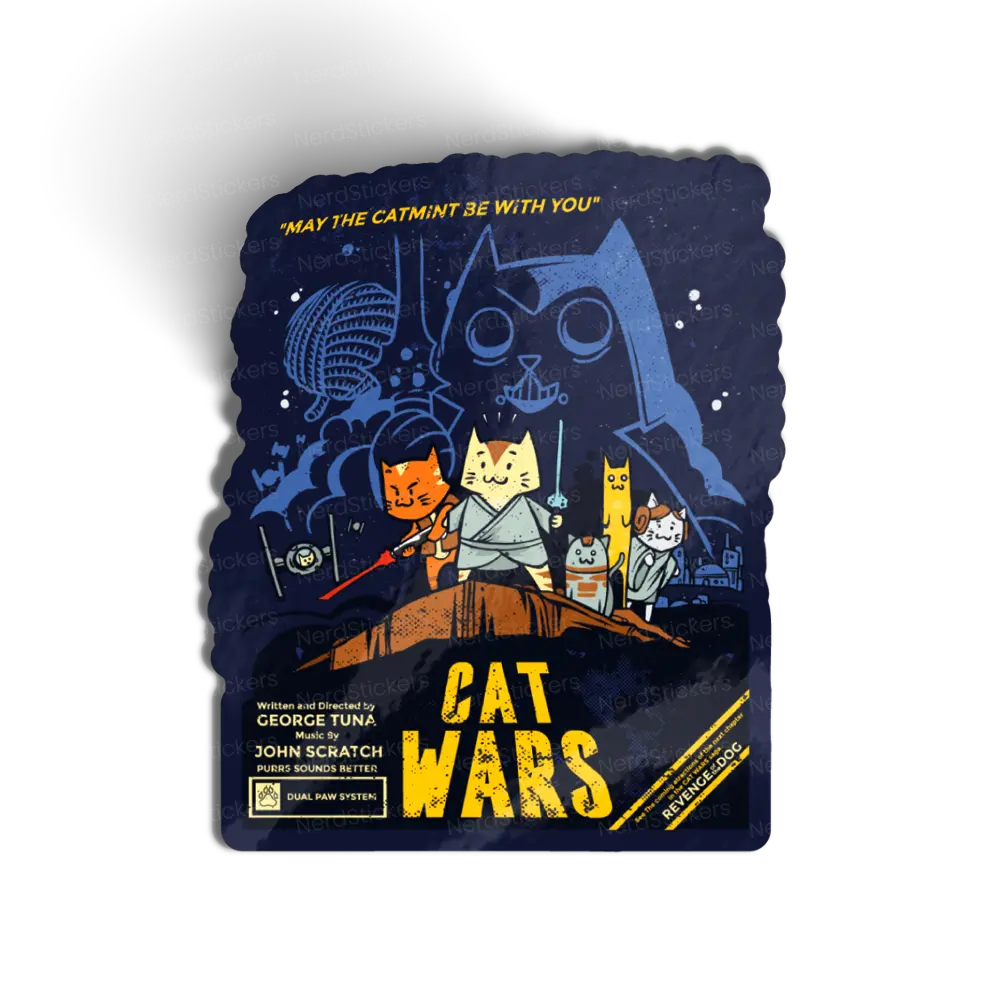 Adesivo May the Catmint Be With You, Animais
