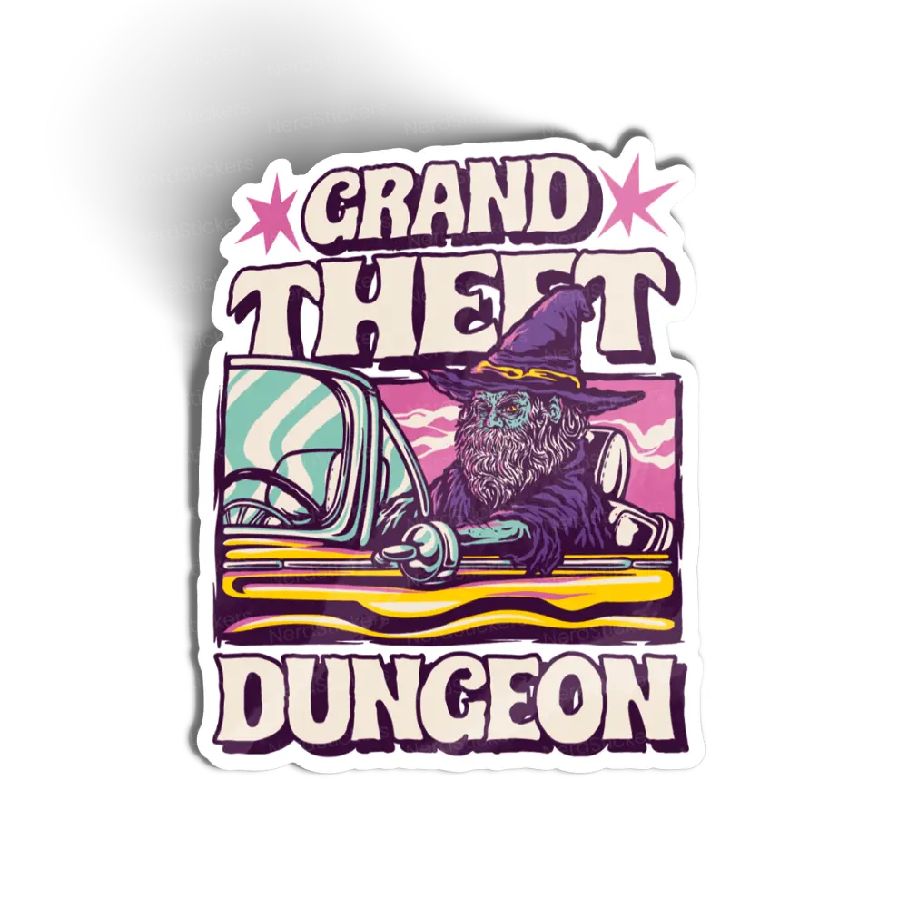 Adesivo Grand Theft Dungeon, Games