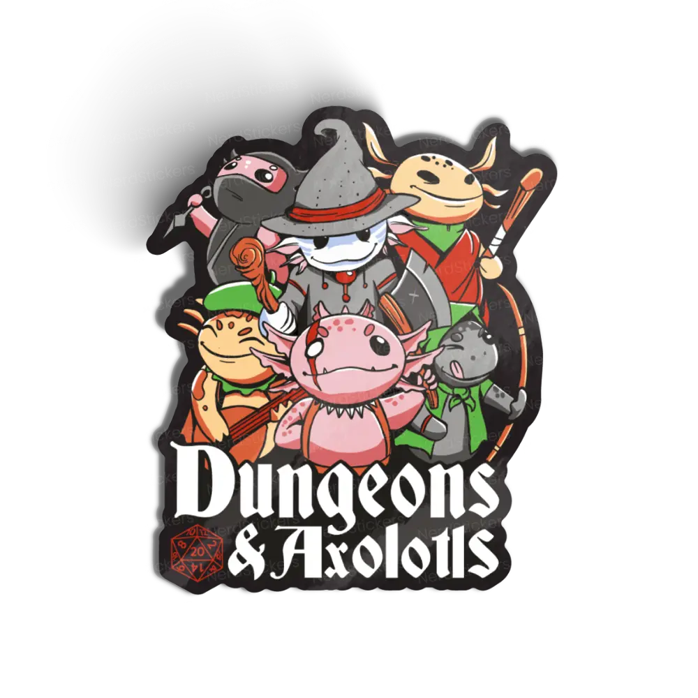 Adesivo Dungeons & Axolotls, Games
