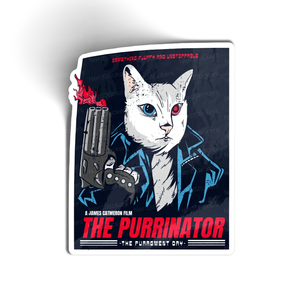 Adesivo The Purrinator, Animais