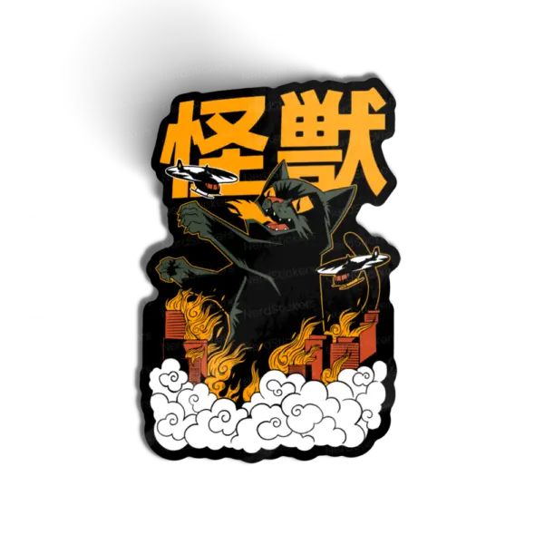 Kaiju Felino: Destruição na Cidade