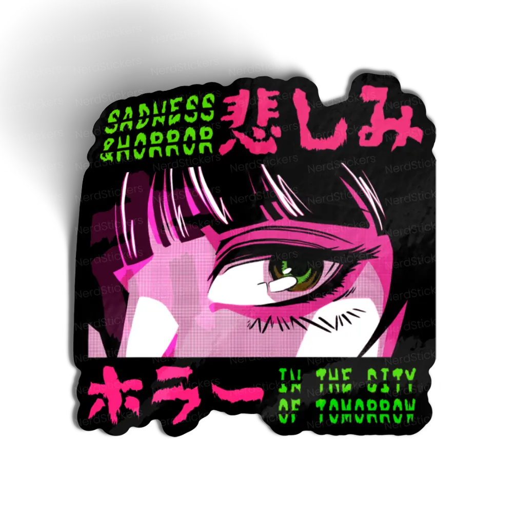 Adesivo Sadness and Horror, Anime e Mangá