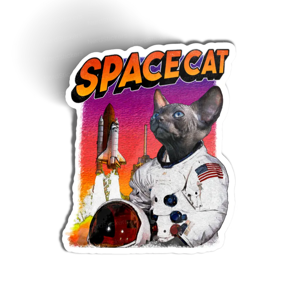 Adesivo Space Cat, Animais
