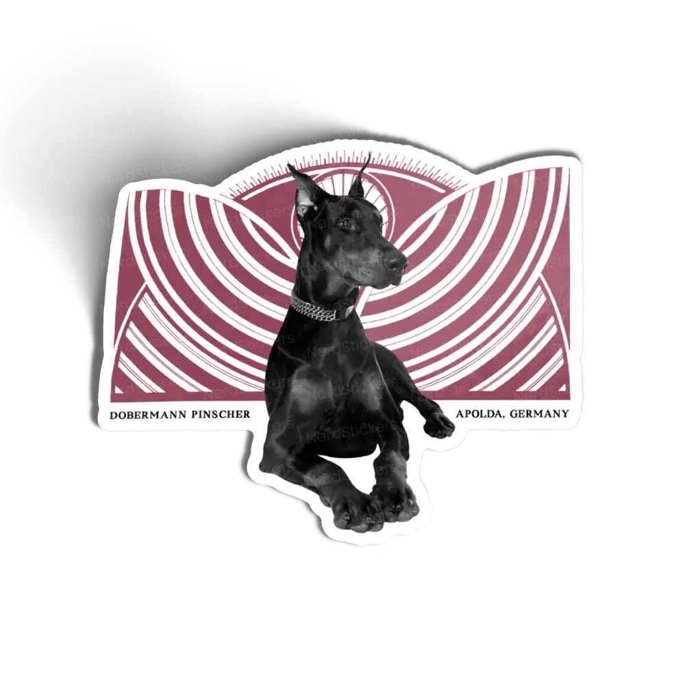Adesivo Dobermann Pinscher Apolda Alemanha, Animais
