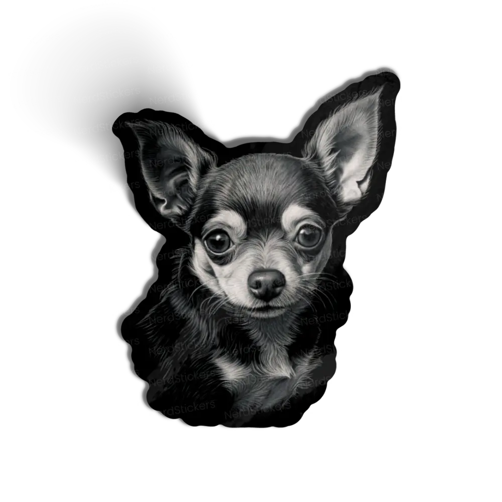 Adesivo Chihuahua Orelhudo: Companheiro Fiel, Animais