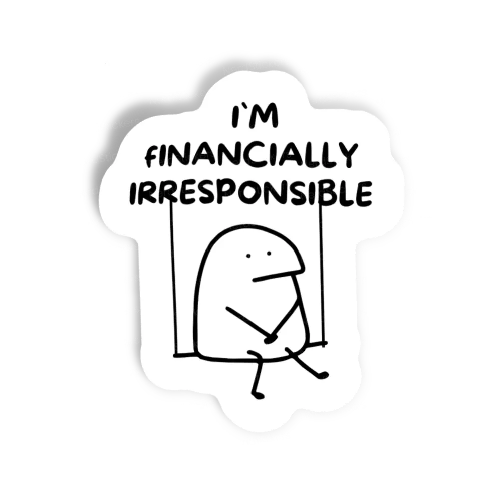 Adesivo i'm irresponsible, Memes e Humor