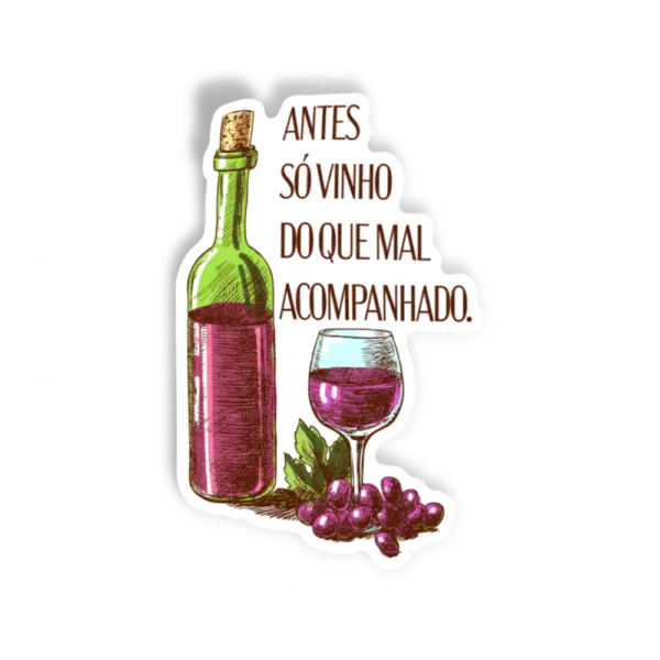 Adesivo Melhor vinho, Comida e Bebida