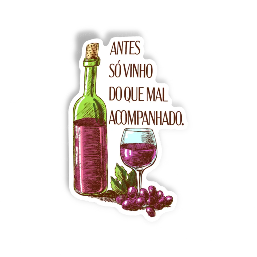 Adesivo Melhor vinho, Comida e Bebida