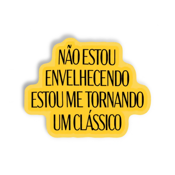 Adesivo Não sou velho, Viagem