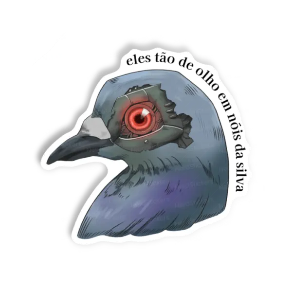 Adesivo Eles Estão de Olho (PRUUUU!), Design