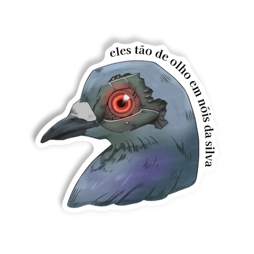 Adesivo Eles Estão de Olho (PRUUUU!), Design