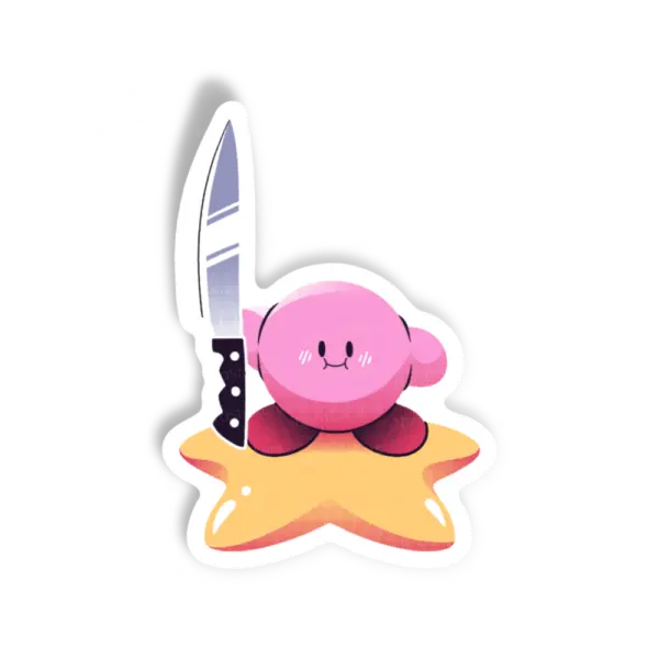 Adesivo Kirby Violento, Games