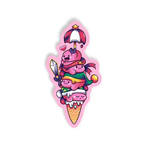 Adesivo Ice Kirby, Comida e Bebida