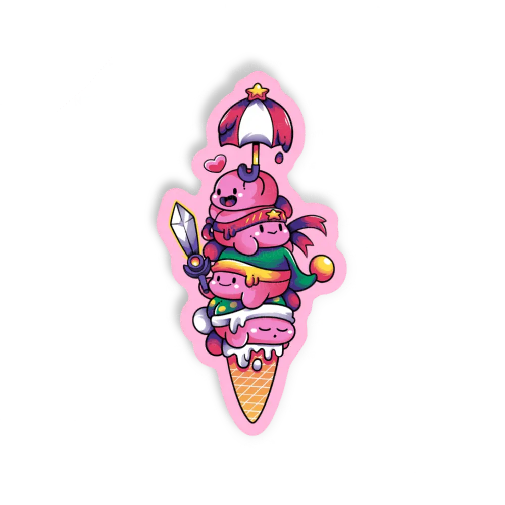 Adesivo Ice Kirby, Comida e Bebida