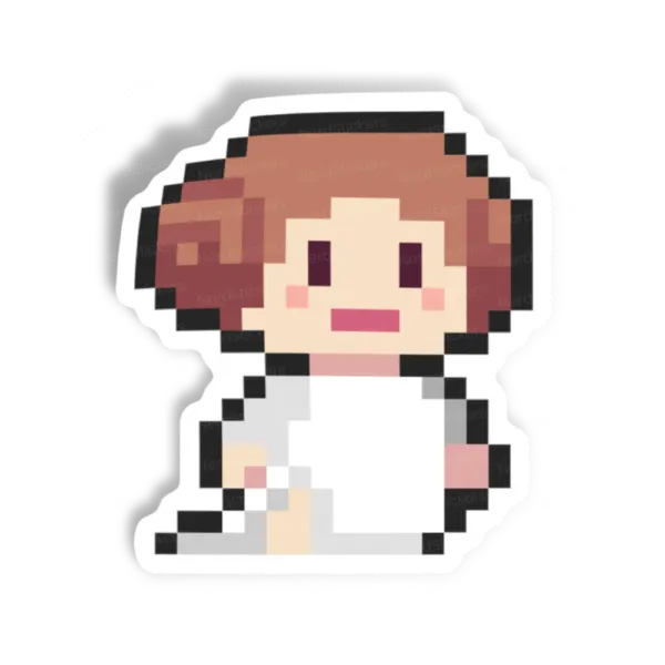 Adesivo Pixel Leia, Filmes e Séries