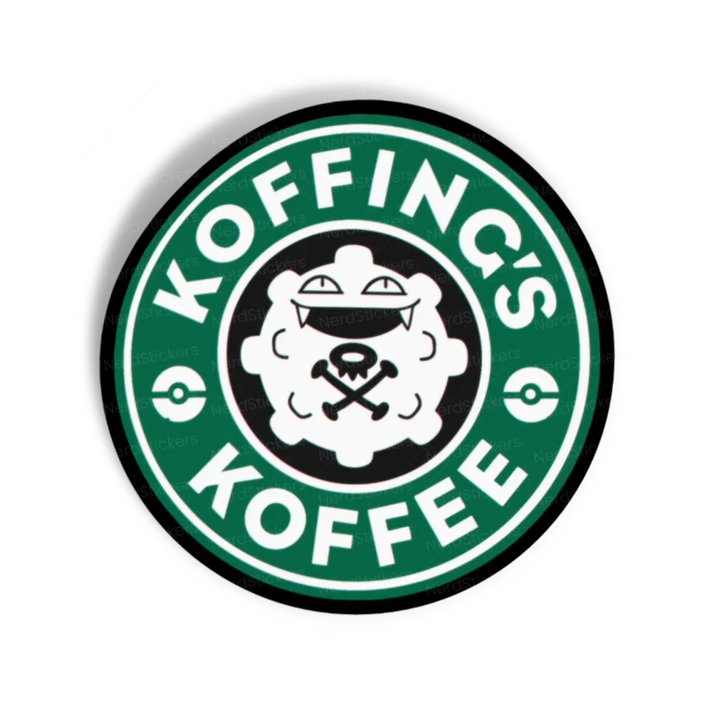 Adesivo Koffing Cafezin, Comida e Bebida
