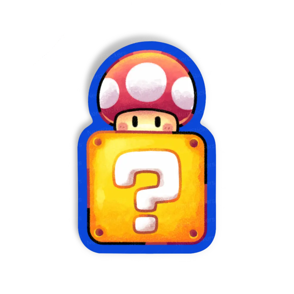 Adesivo Red Mushroom Cube, Games
