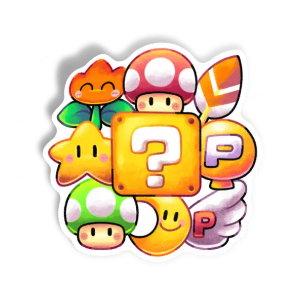 Adesivo Power Ups, Games