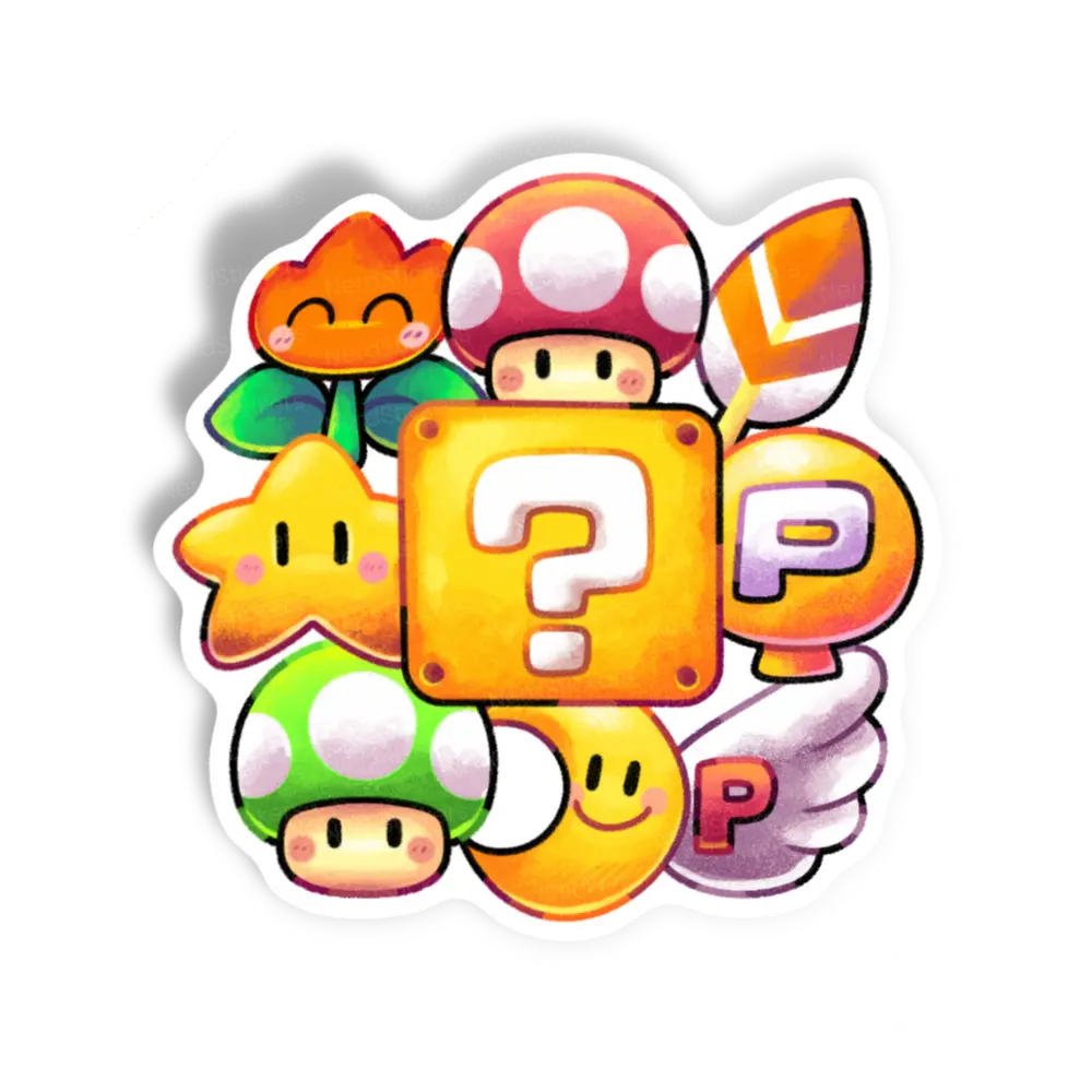 Adesivo Power Ups, Games