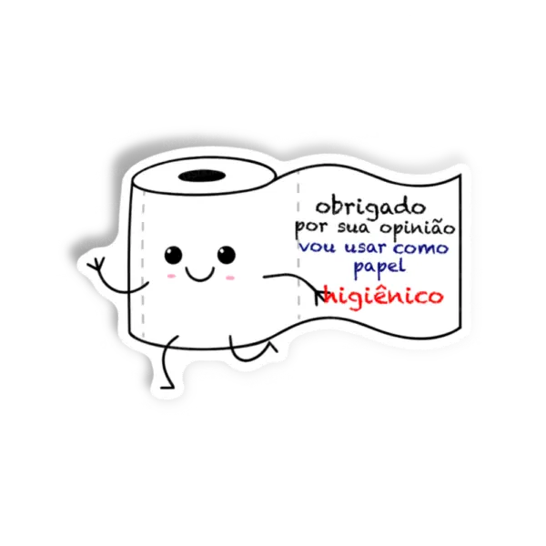 Adesivo Papel Higienico, Memes e Humor