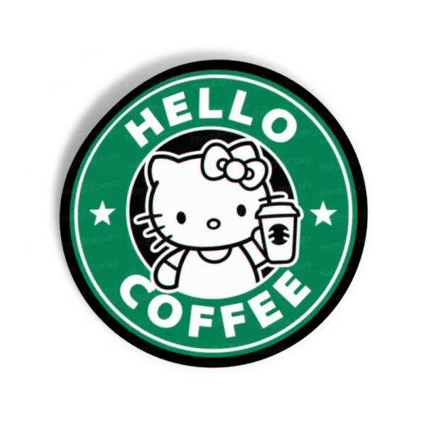 Adesivo Hello Coffee, Animais