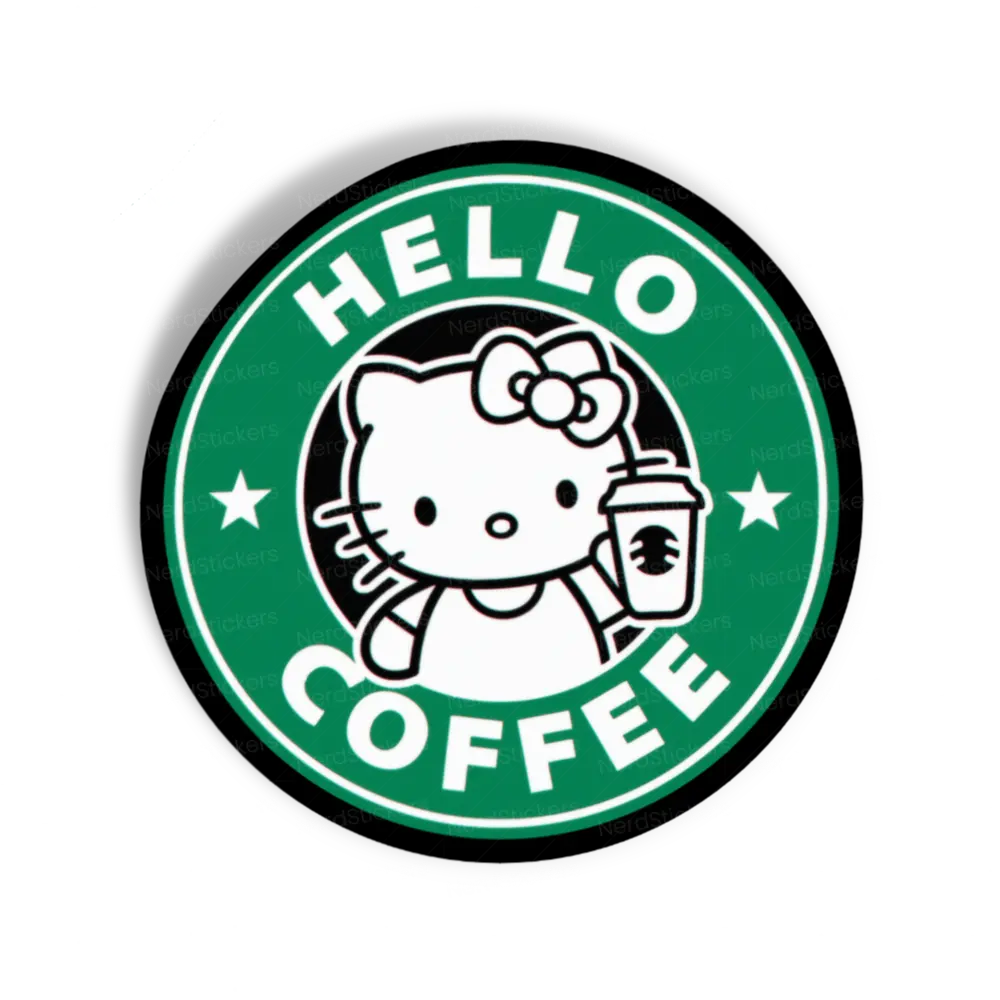 Adesivo Hello Coffee, Animais
