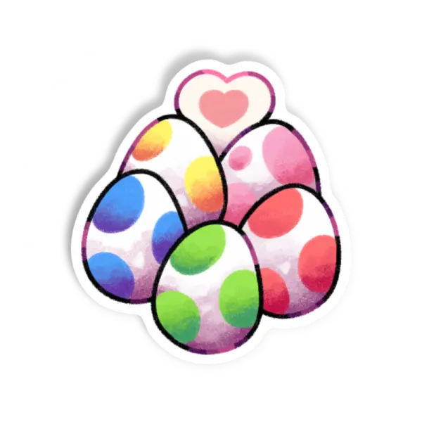 Adesivo Yoshi Eggs, Games