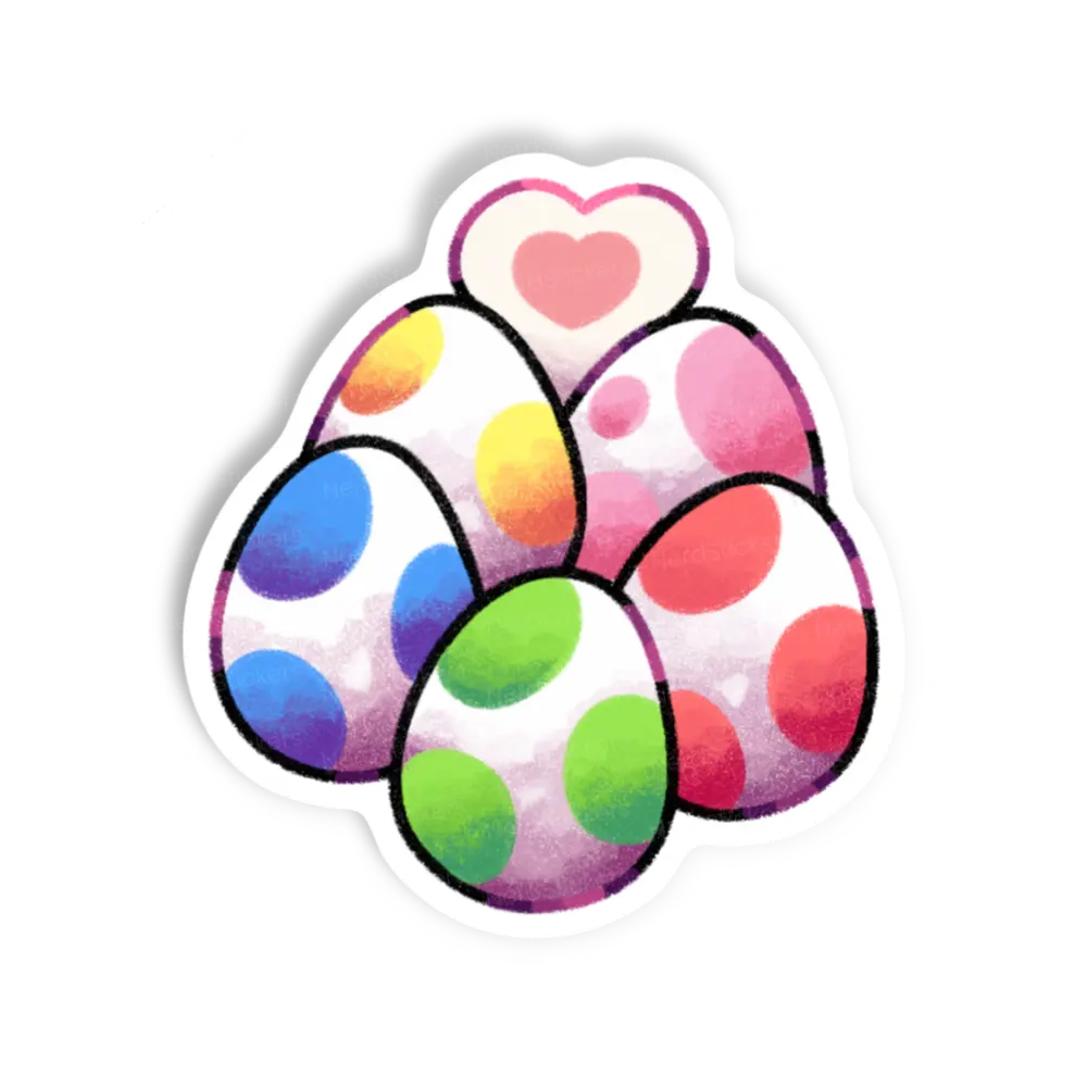 Adesivo Yoshi Eggs, Games