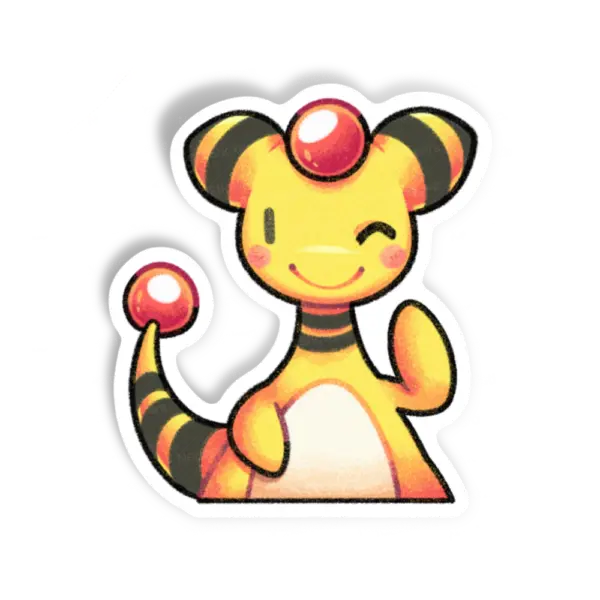 Adesivo Ampharos, Animais